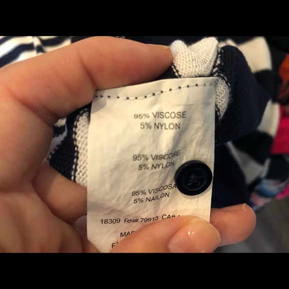 A Pea In the Pod knit striped cardigan sweater - Picture 5 of 6